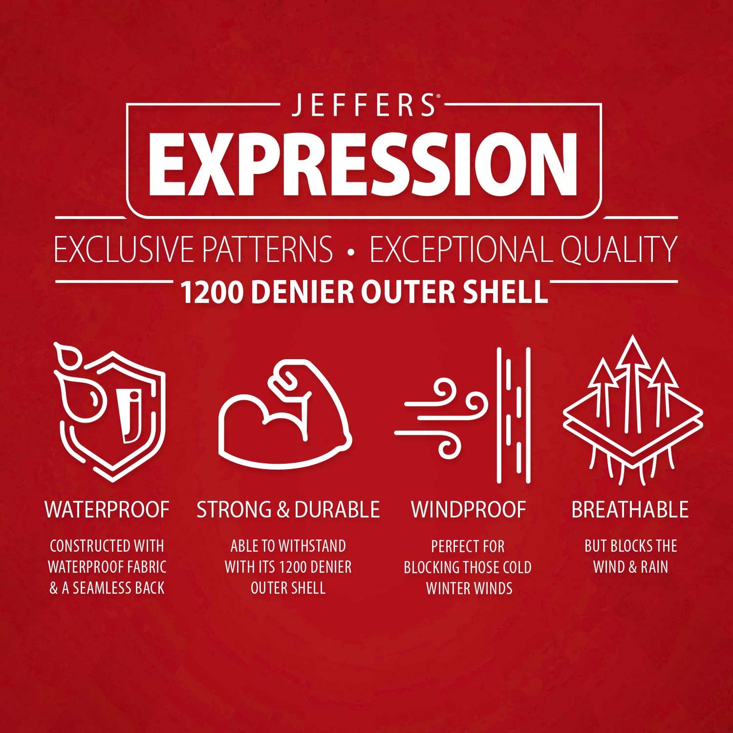 Jeffers Expression 1200 Denier Standard Neck Turnout Horse Blanket, 240 Gram