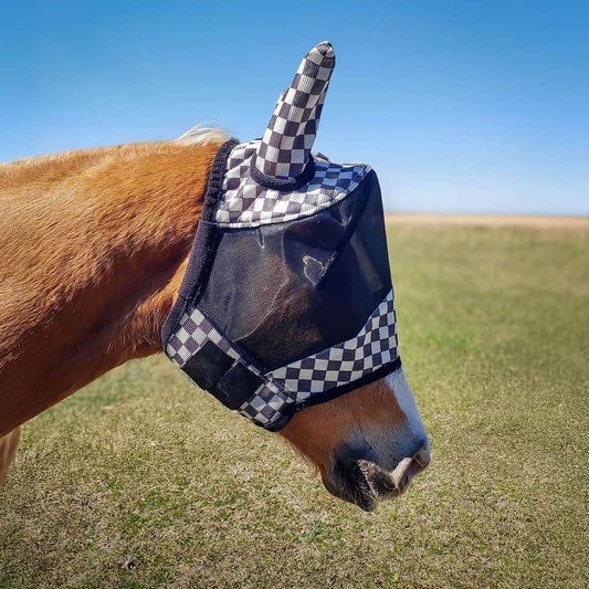 Jeffers Expression Deluxe Mesh Horse Fly Mask with Ears