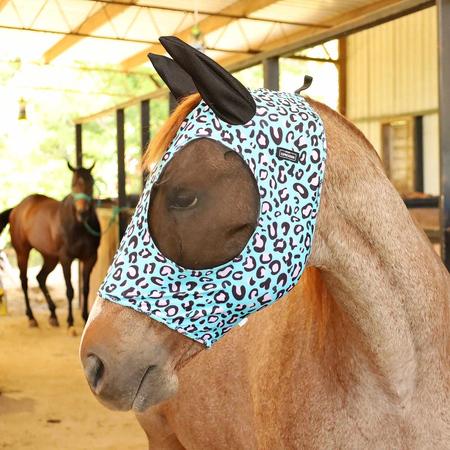 Jeffers Expression Lycra Horse Fly Mask with Ears