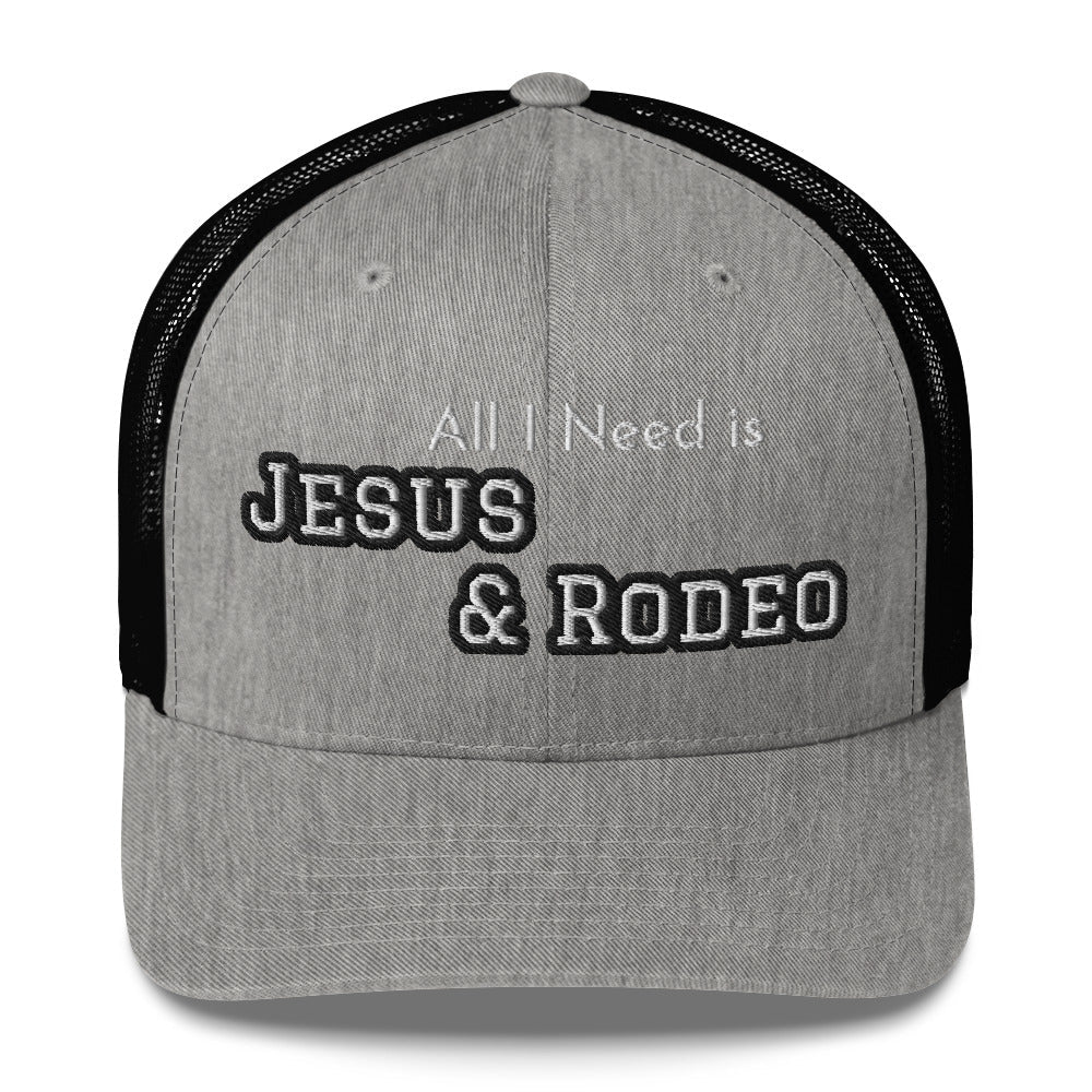 Jesus and Rodeo Trucker Hat