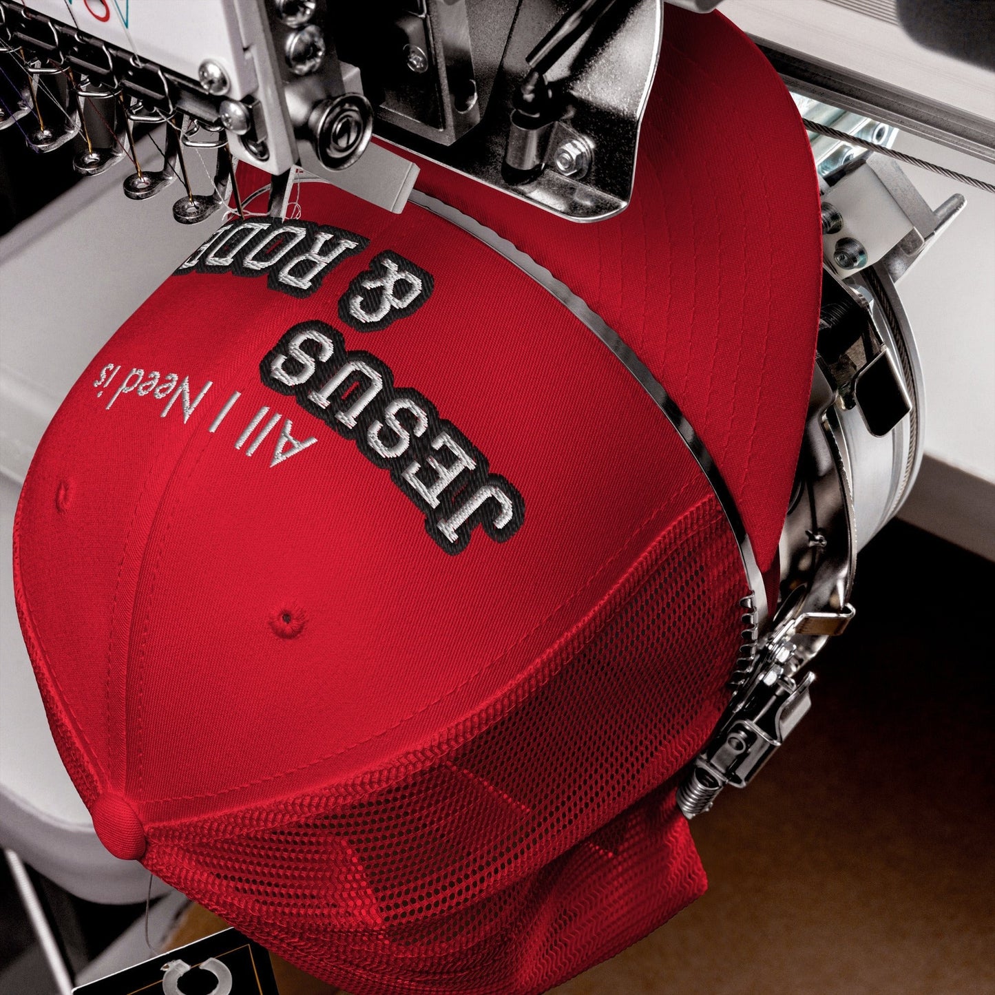 Jesus and Rodeo Trucker Hat