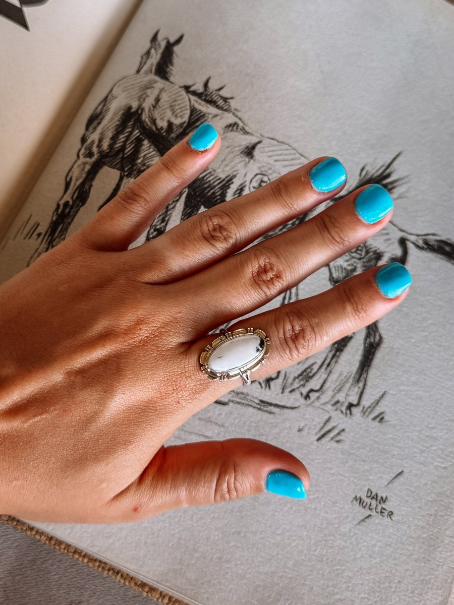 Jewett White Buffalo Ring