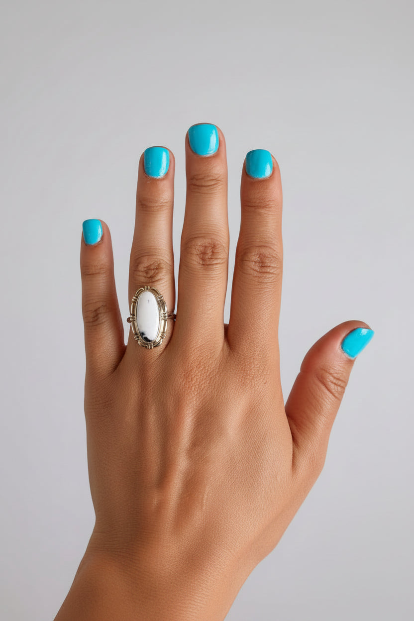 Jewett White Buffalo Ring