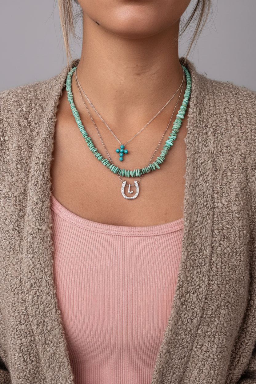 Jig Is Up Turquoise Necklace
