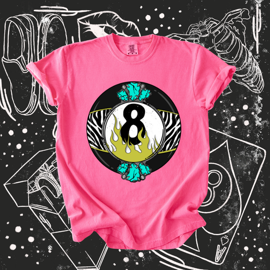 Zebra 8 ball tee