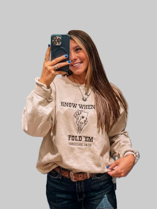 Know When To Fold ‘Em Crewneck