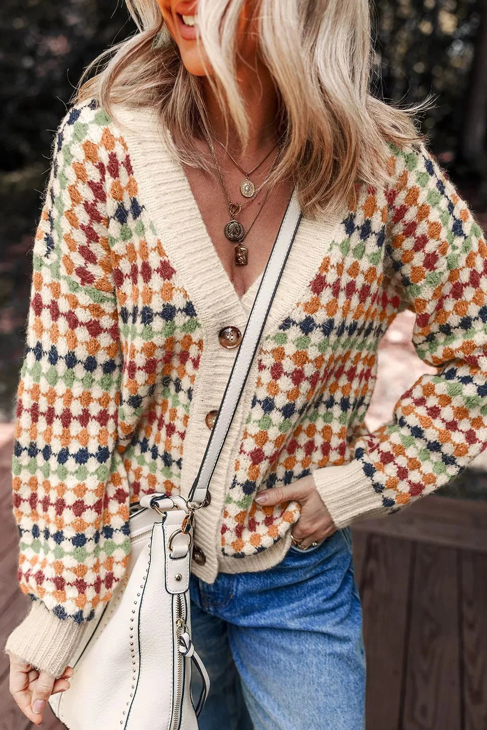 Krista Knit Button Front Cardigan