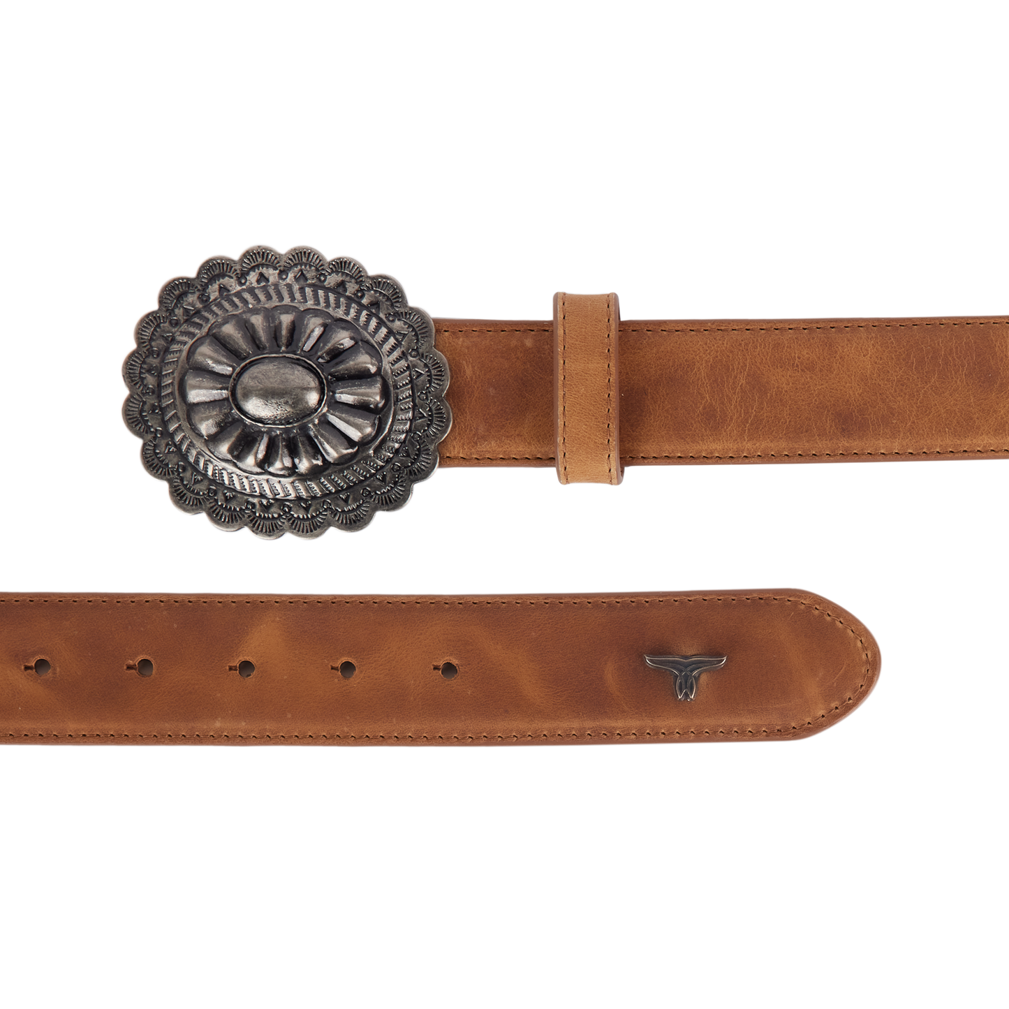 1.5 Woven Belt with Round Buckle-Desert Clay