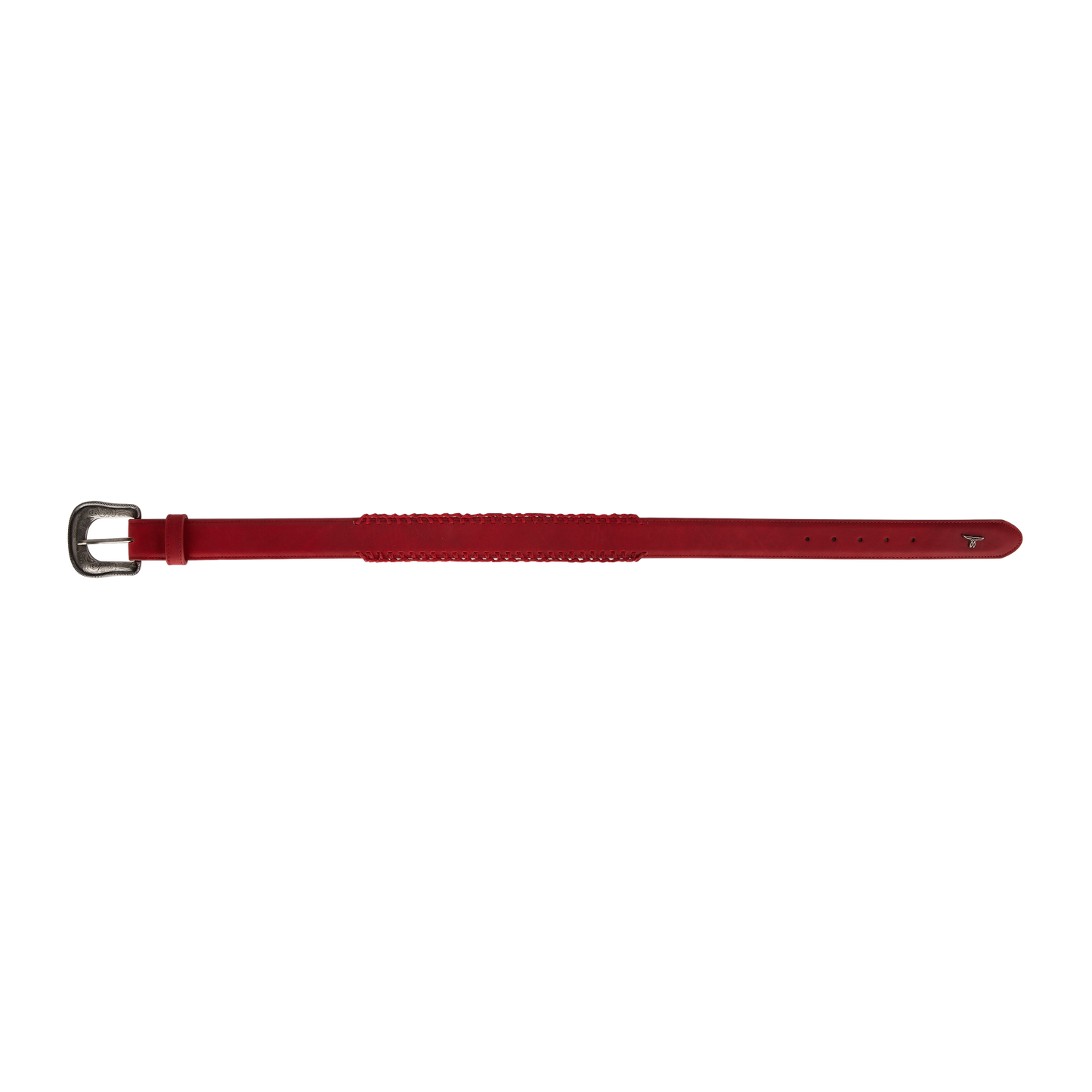 1.5 Woven Belt with Single Buckle-Smoldering Ruby