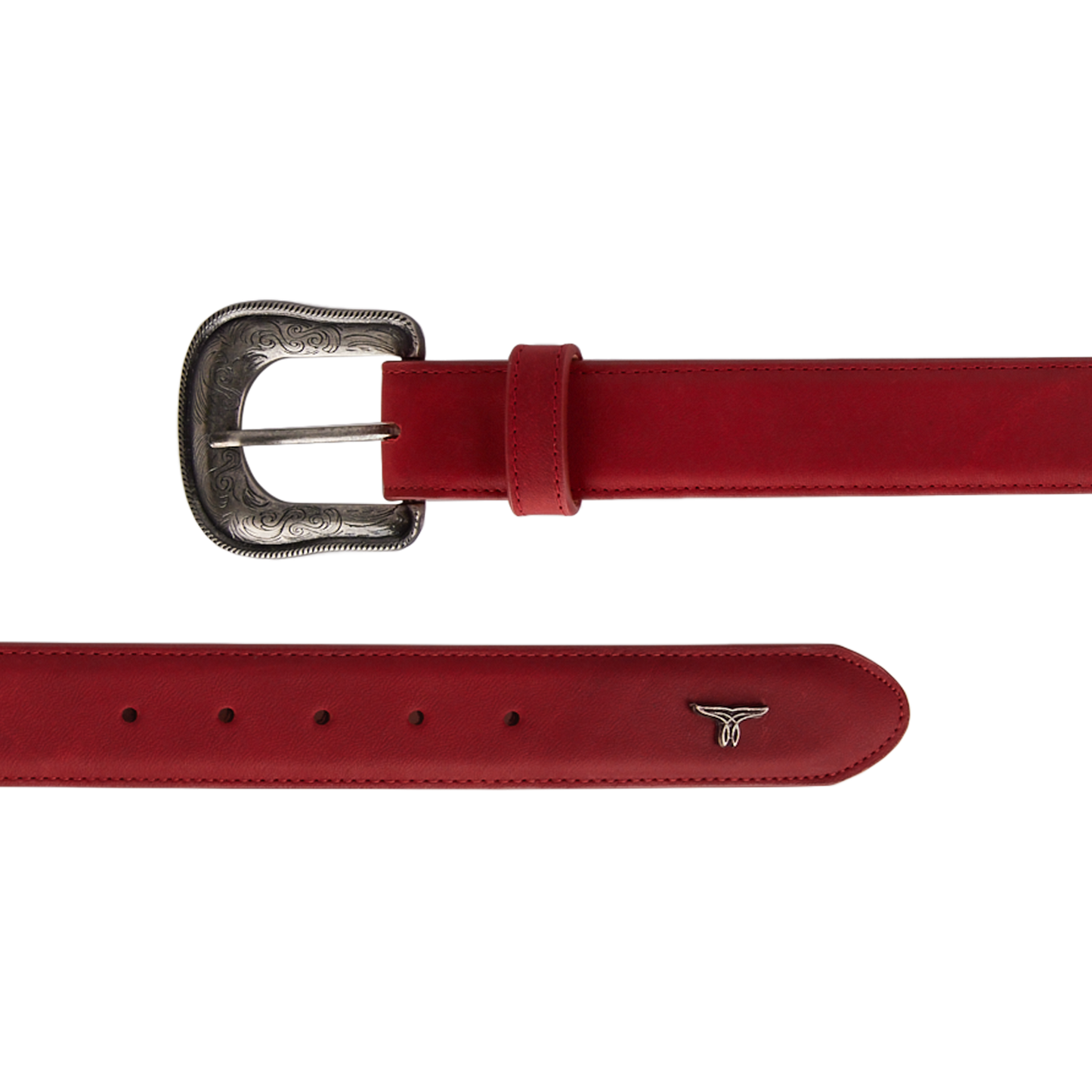 1.5 Woven Belt with Single Buckle-Smoldering Ruby