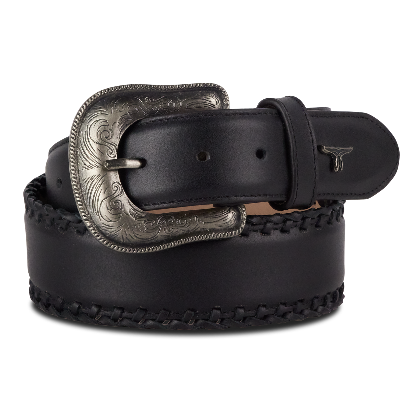 1.5 Woven Belt with Single Buckle-Jet Black
