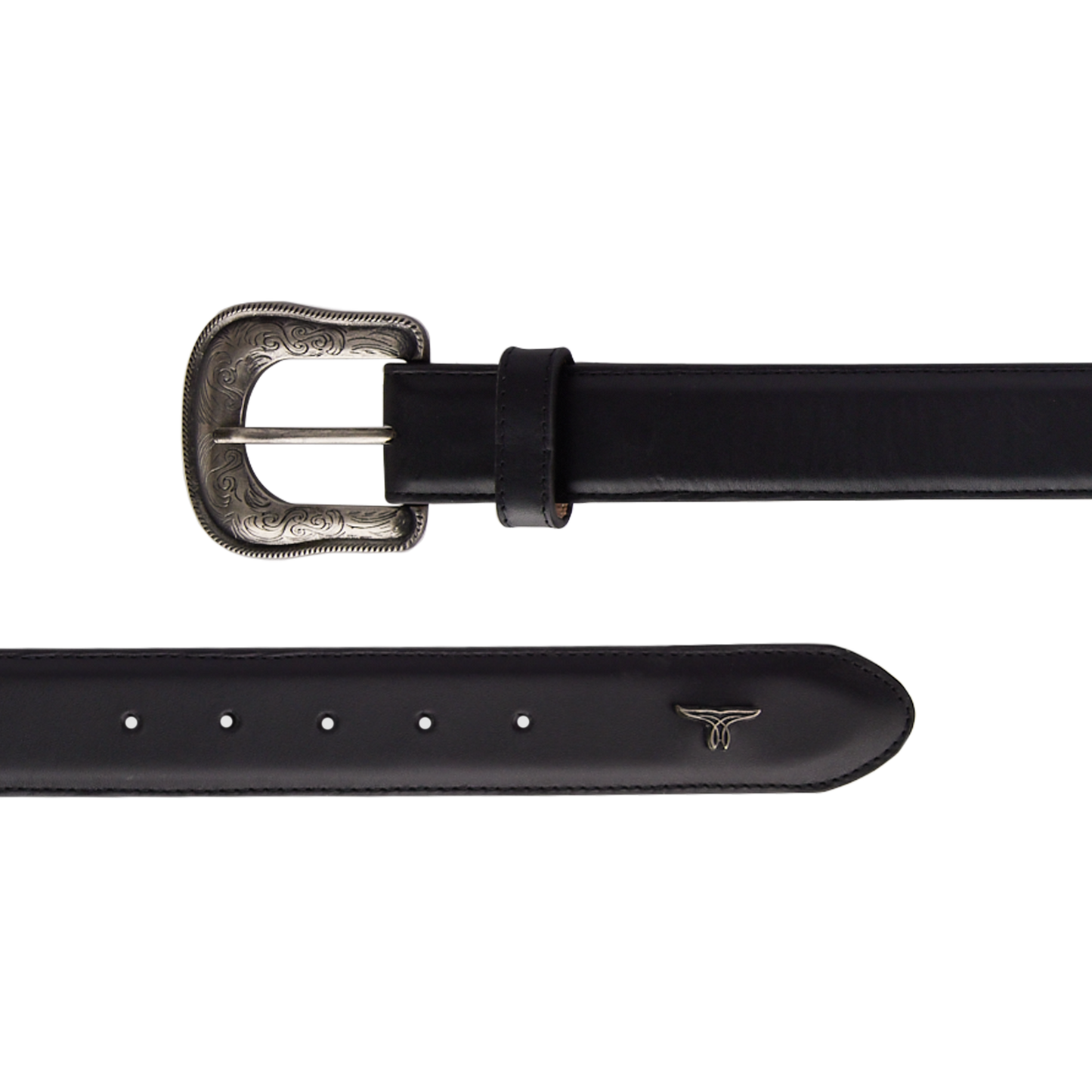 1.5 Woven Belt with Single Buckle-Jet Black