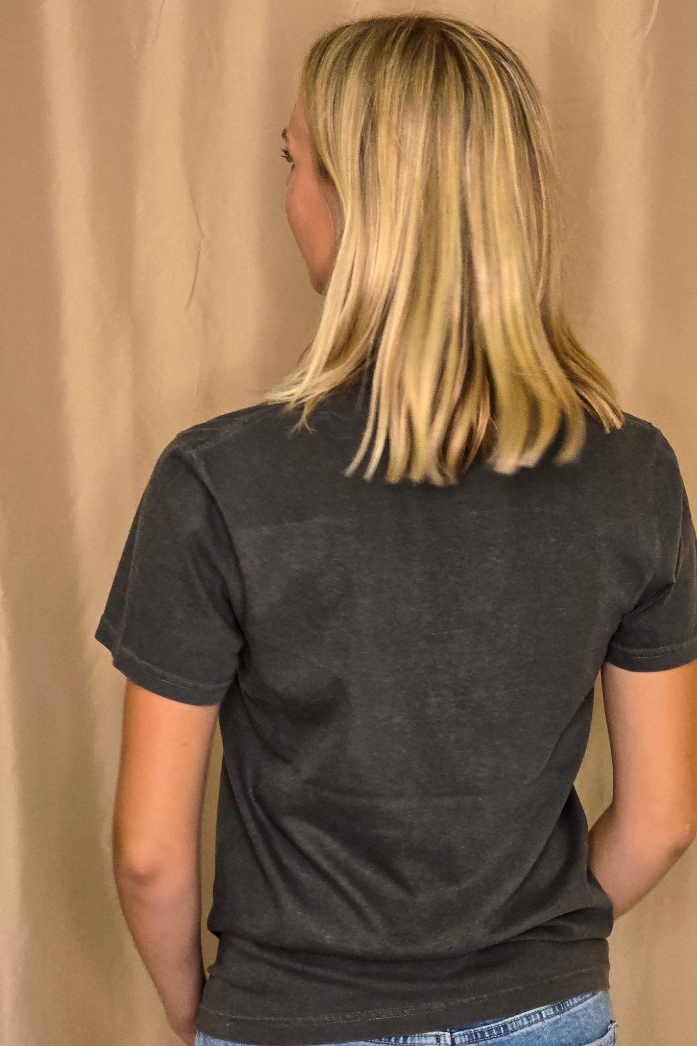 "Lace Bow" Western Graphic Tee — Comfort Colors with Feminine Lace Bow Detail