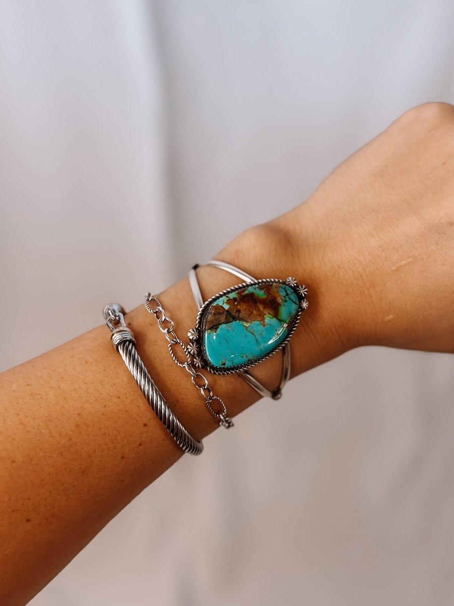 Leakey Turquoise Cuff Bracelet