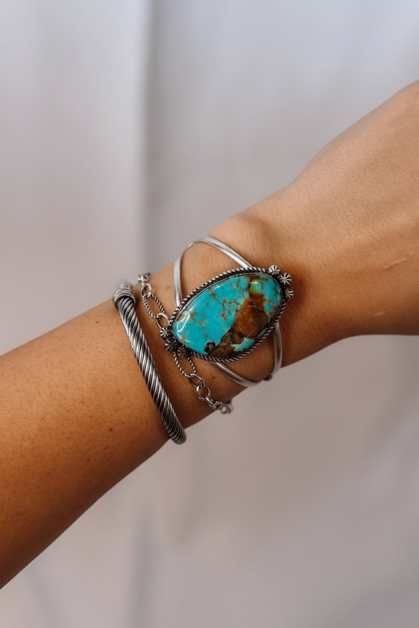 Leakey Turquoise Cuff Bracelet