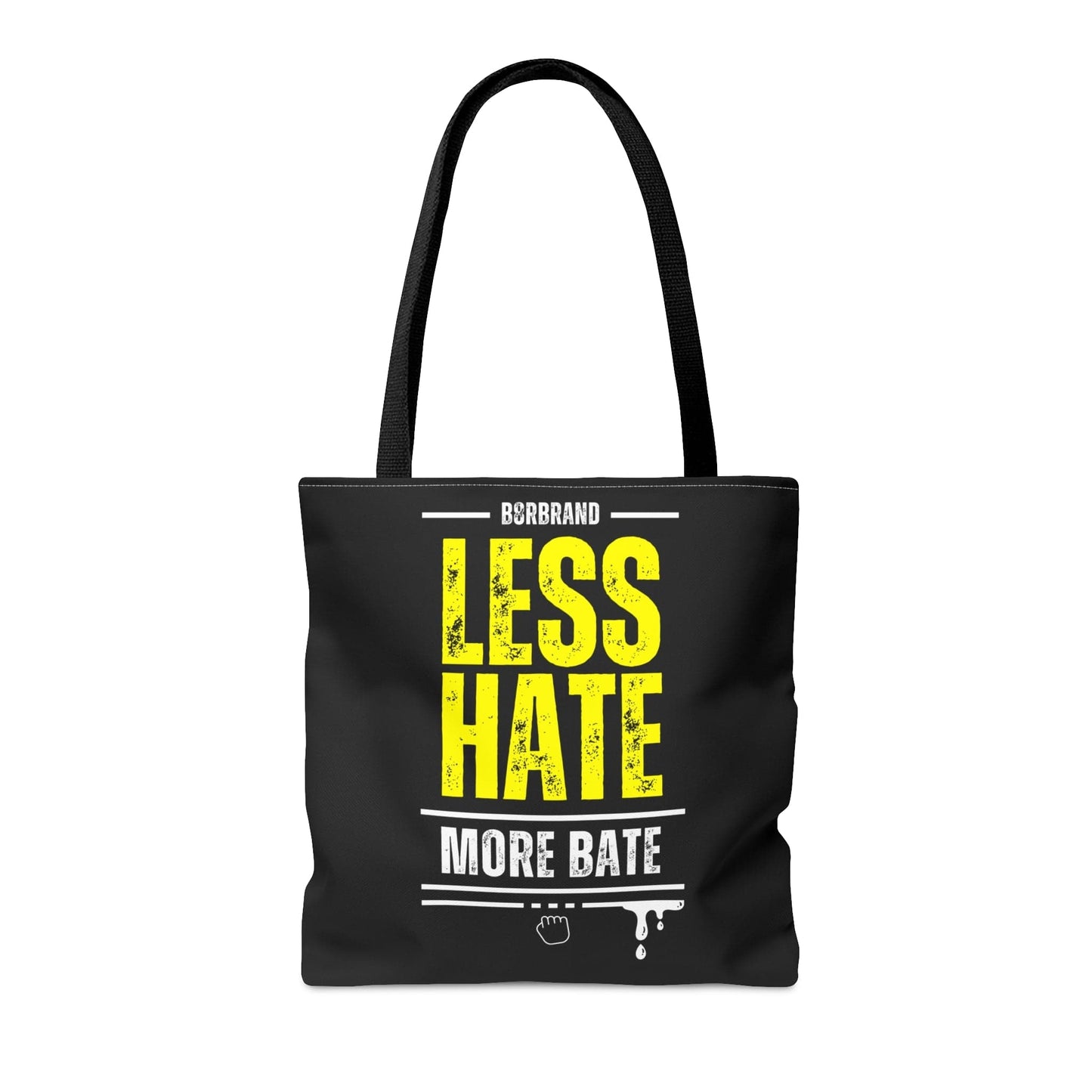 Less Hate, More Bate Tote Bag - B8rBrand - LeatherDaddy Skin Co.