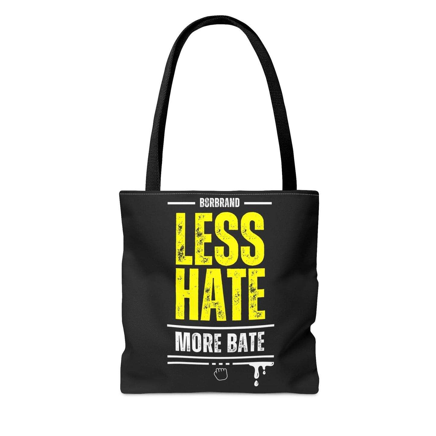 Less Hate, More Bate Tote Bag - B8rBrand - LeatherDaddy Skin Co.