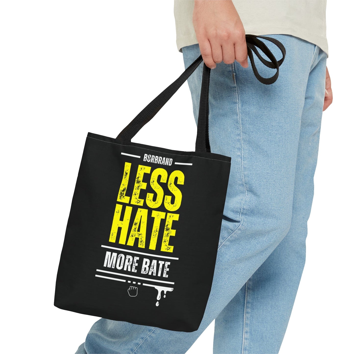 Less Hate, More Bate Tote Bag - B8rBrand - LeatherDaddy Skin Co.