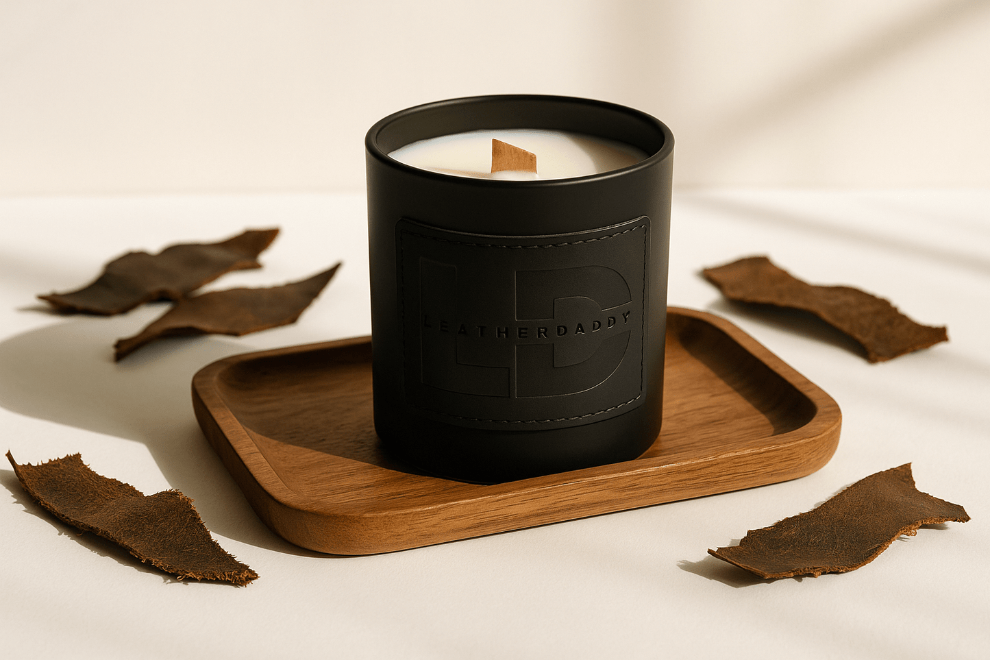 Hand-Poured Soy Wax Candle - Signature LeatherDaddy Fragrance