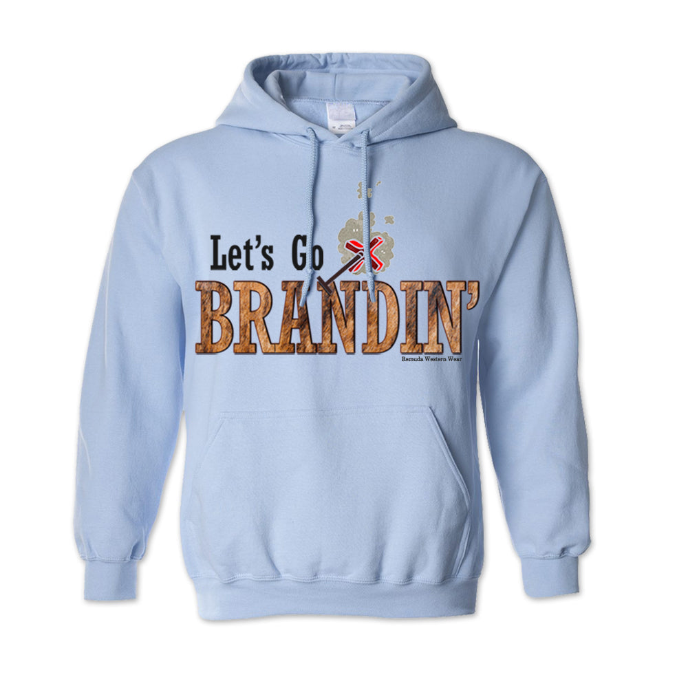 LET'S GO BRANDIN' Adult Unisex Western Pullover Hoodie