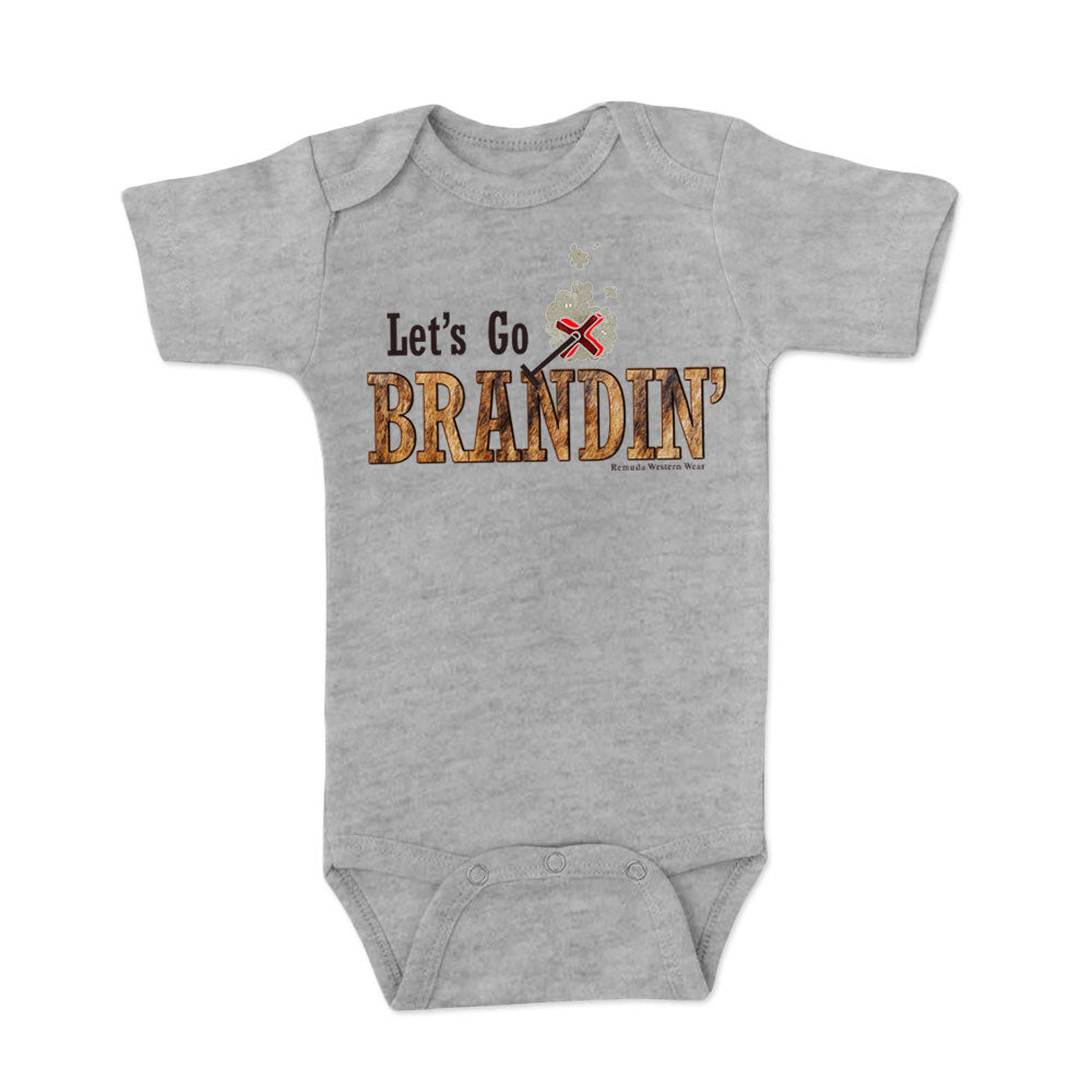 LET'S GO BRANDIN' Infant Western One Piece Romper