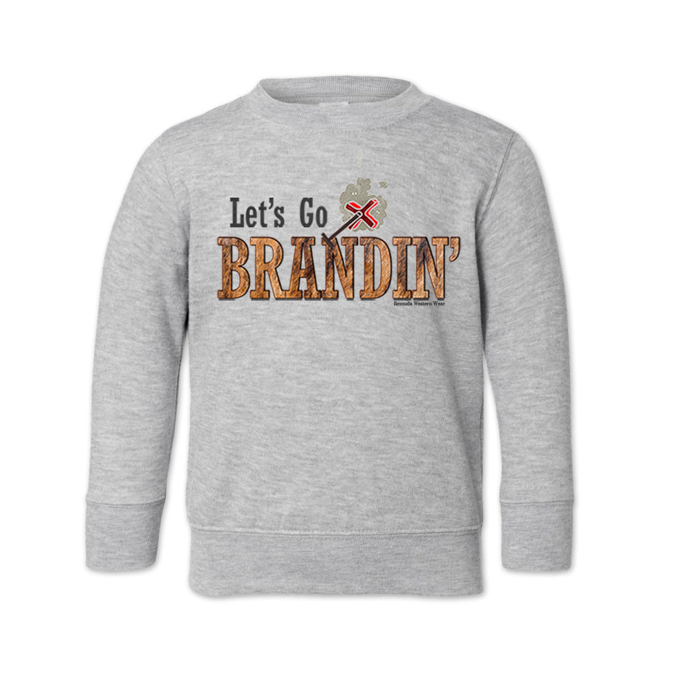 LET'S GO BRANDIN' Toddler Western Sweatshirt