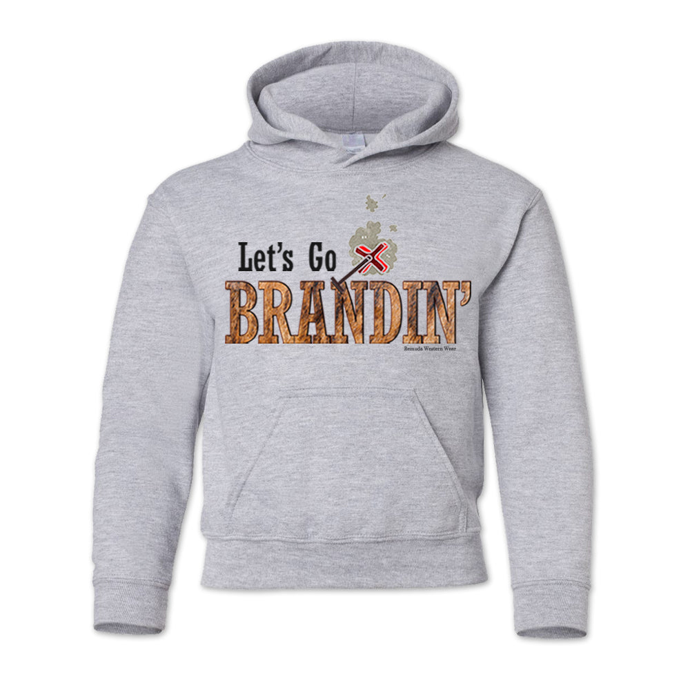 LET'S GO BRANDIN' Youth Western Pullover Hoodie