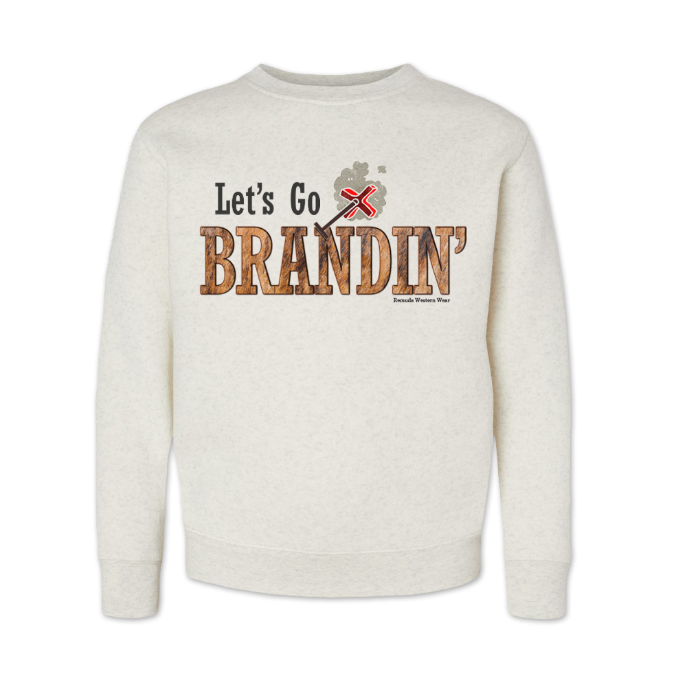 LET'S GO BRANDIN' Youth Western Sweatshirt
