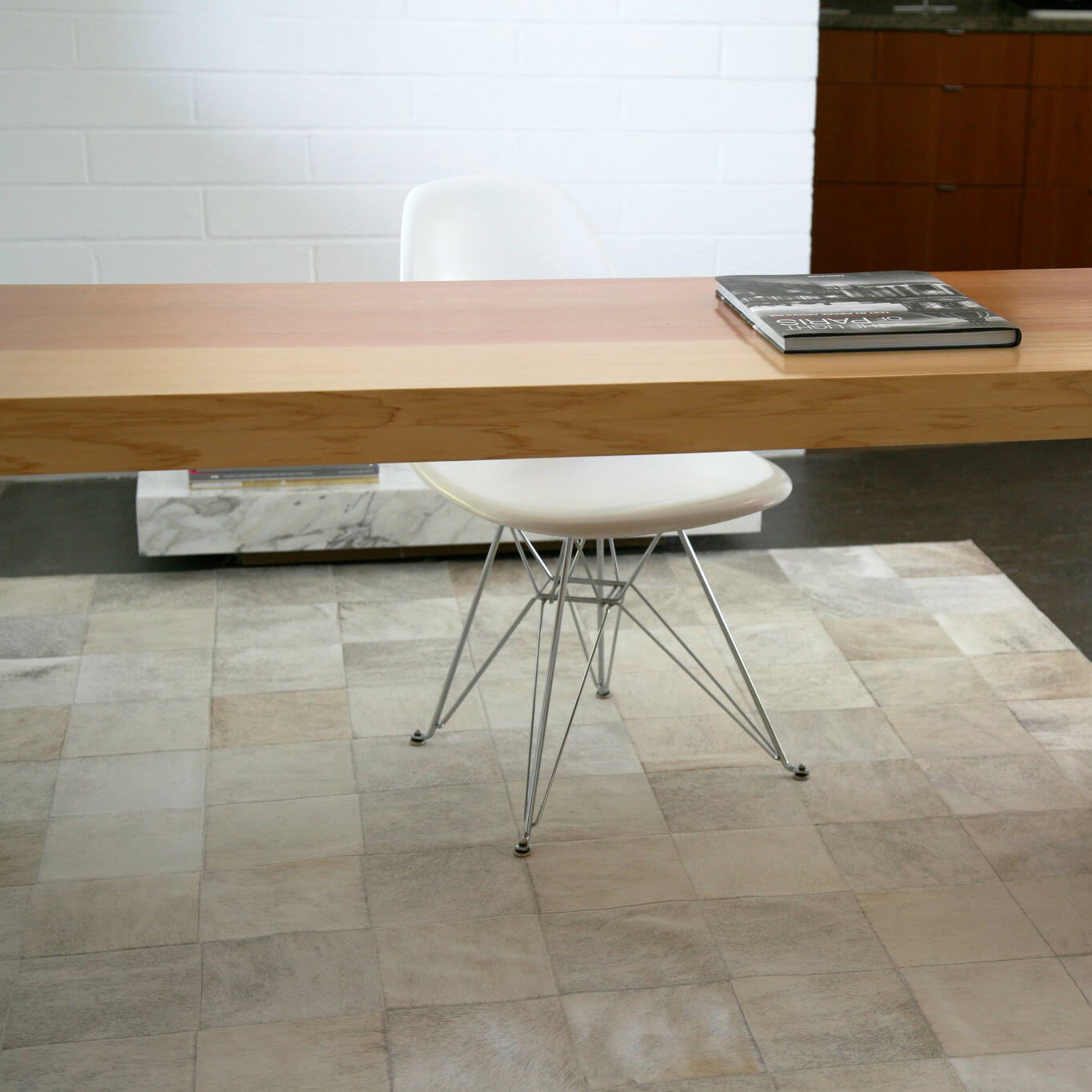 Rhodes Grey Brindle Cowhide Rug