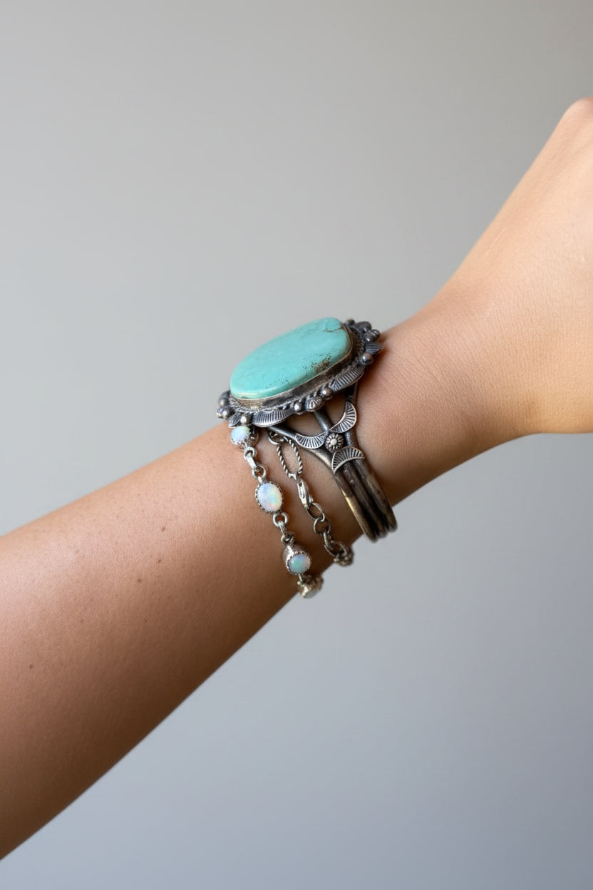 Lipann Turquoise Cuff Bracelet