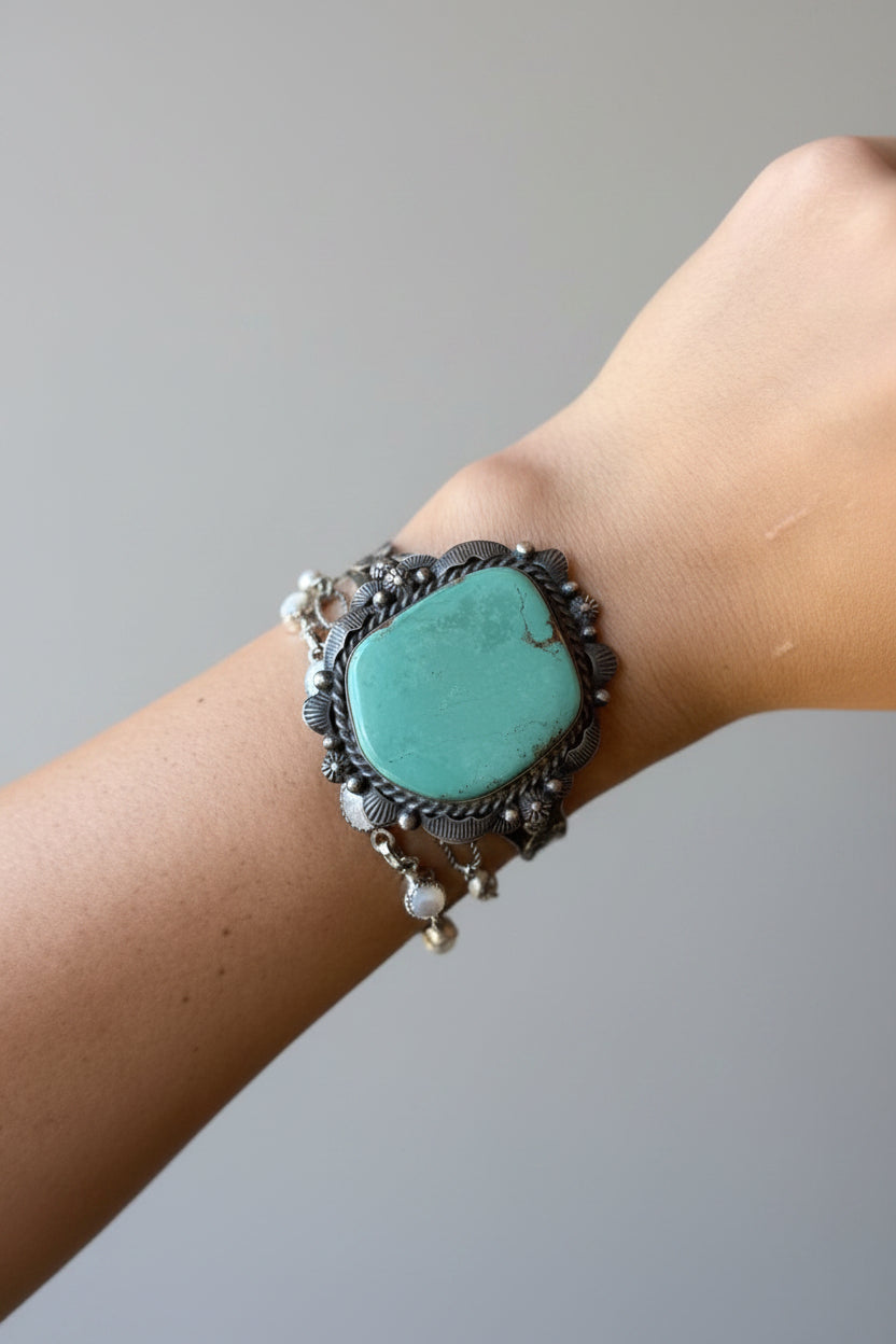 Lipann Turquoise Cuff Bracelet
