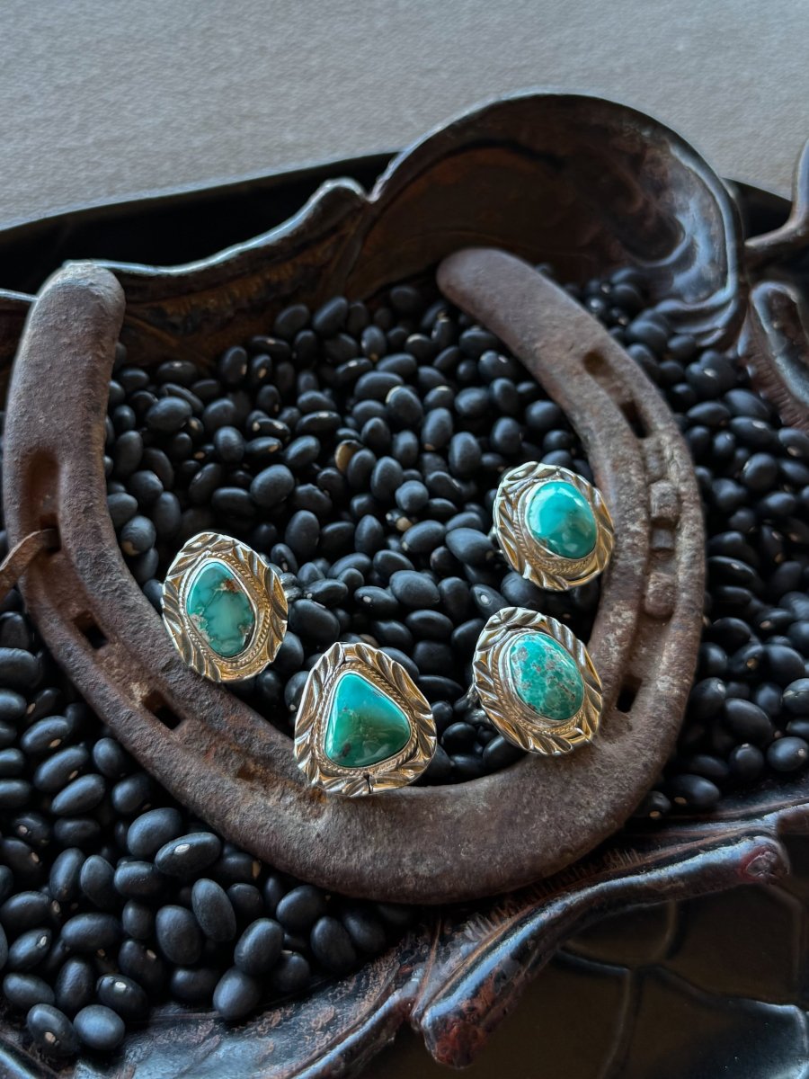 Living for the Night Adjustable Turquoise Ring
