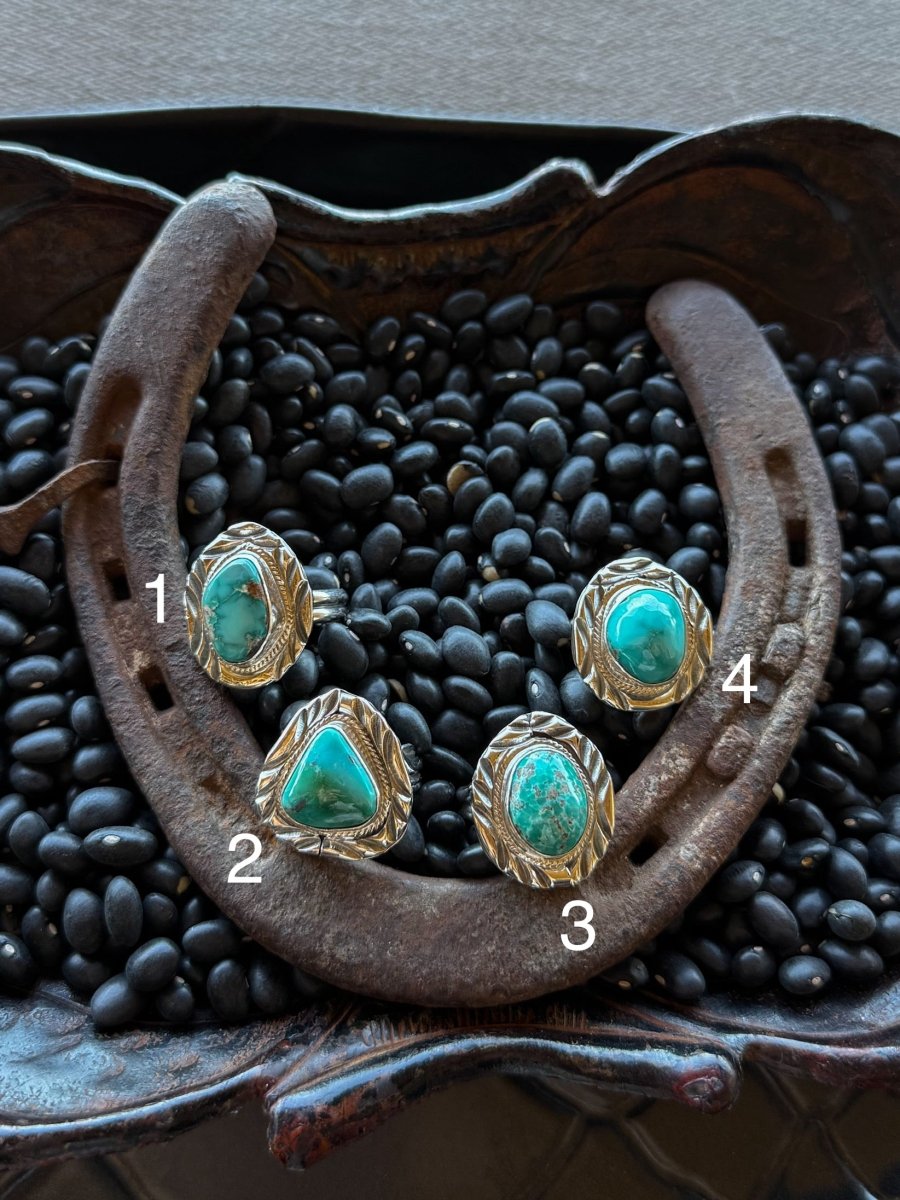 Living for the Night Adjustable Turquoise Ring