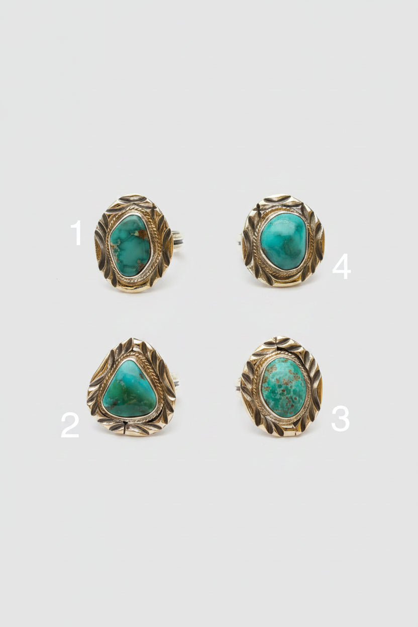 Living for the Night Adjustable Turquoise Ring