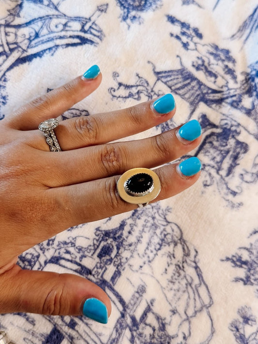 Lockney Black Onyx Ring