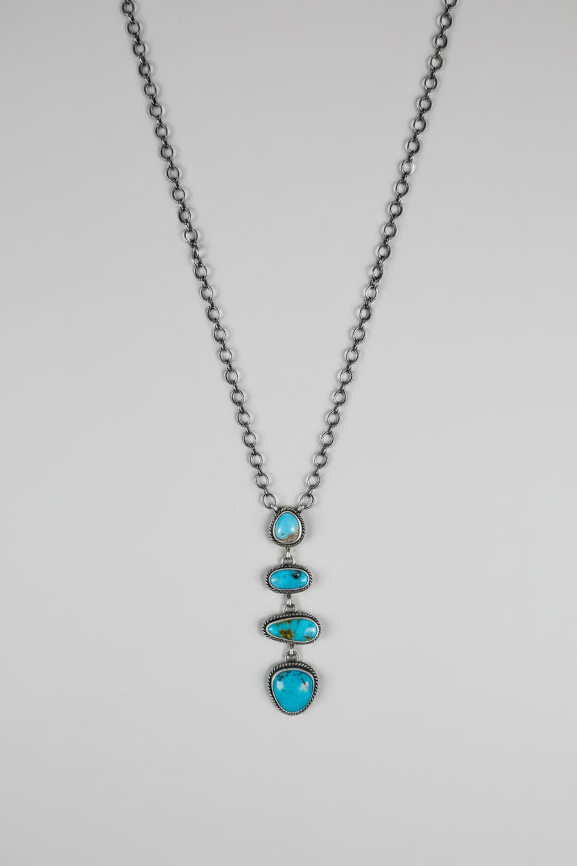 Lorenzo Turquoise Lariat Necklace