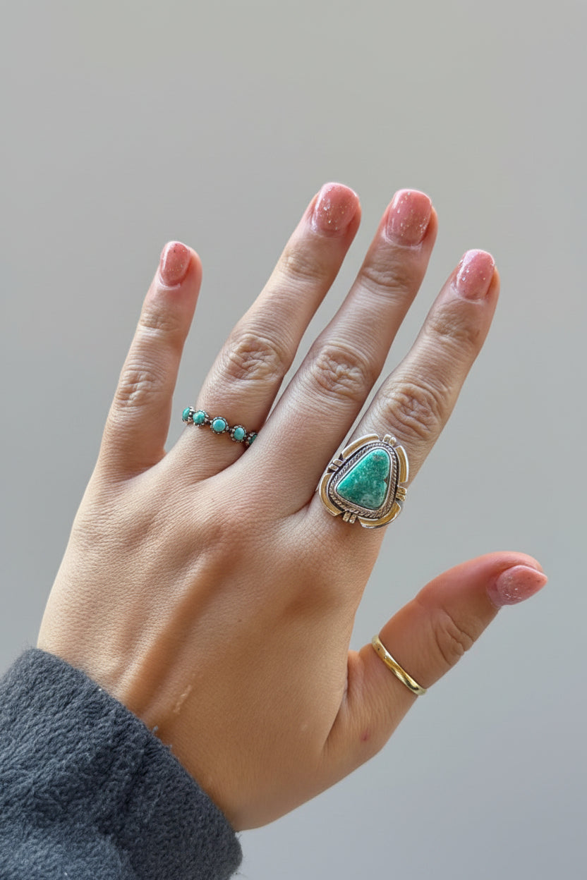 Love Bug Adjustable Turquoise Ring