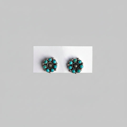 Lubbock Turquoise Cluster Earrings