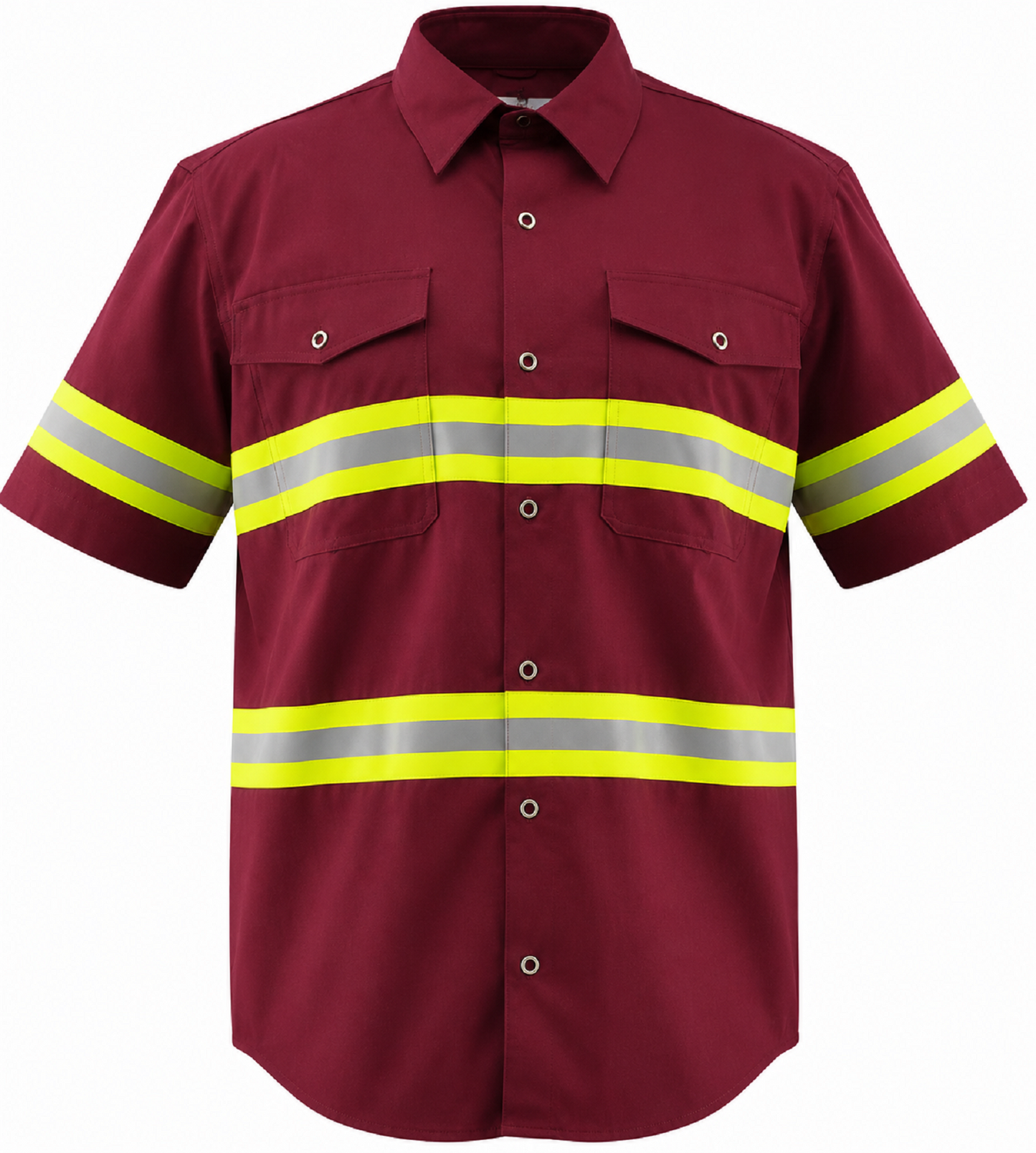 Premium High Visibility Hi Vis Reflective Safety Work Shirts - Half Sleeve