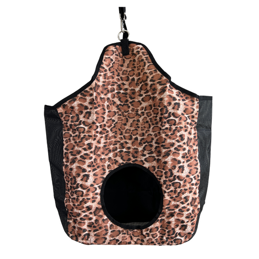 AJ Tack Hay Bag, Leopard Print