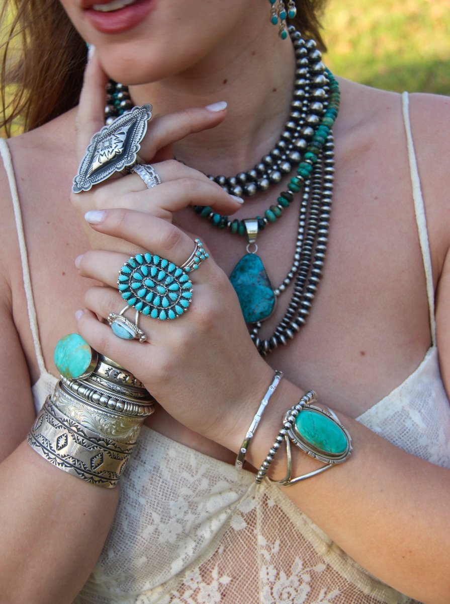 Meadow Turquoise Cluster Ring