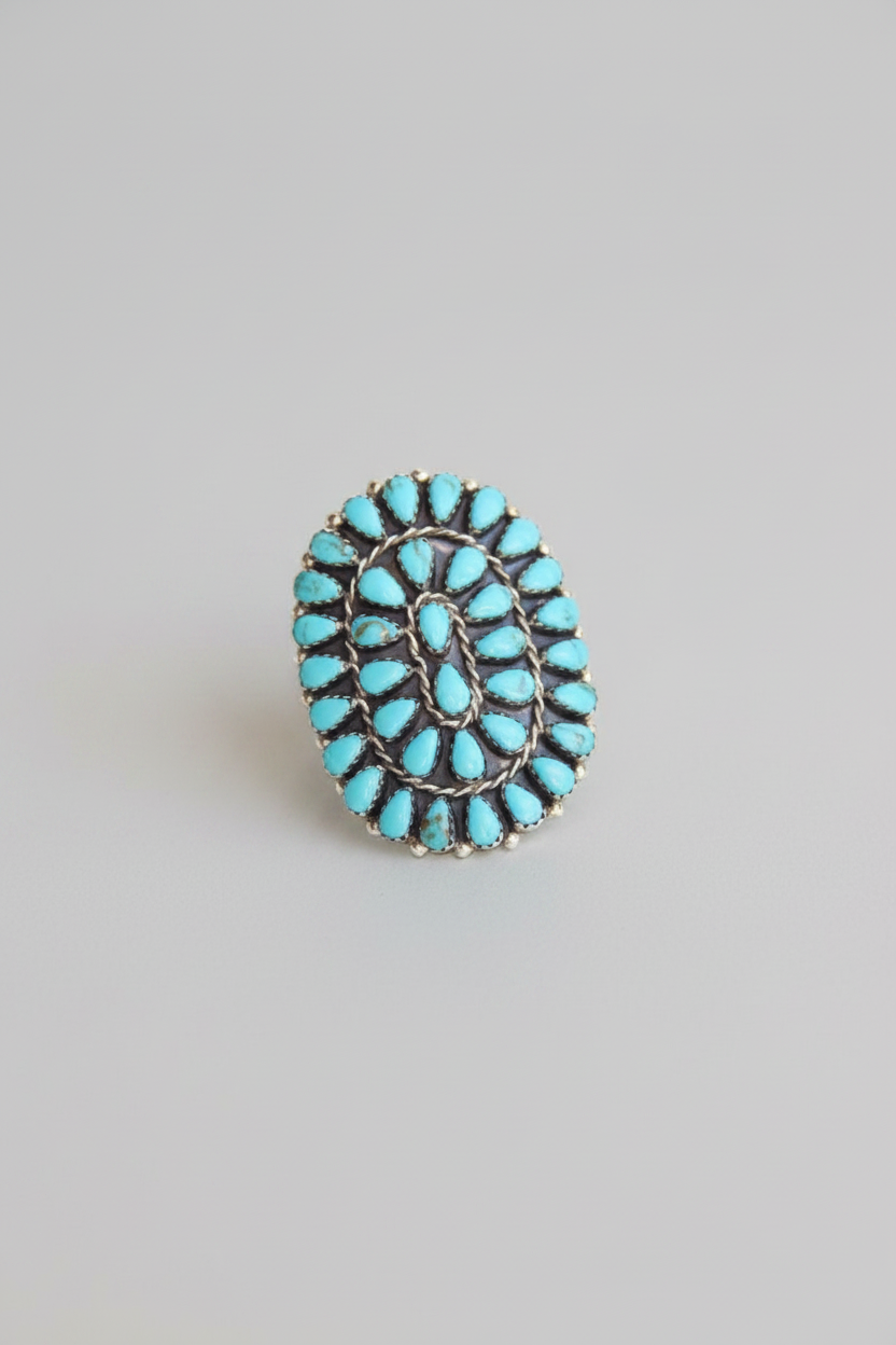 Meadow Turquoise Cluster Ring