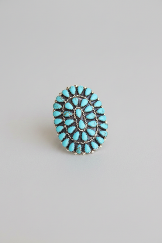 Meadow Turquoise Cluster Ring