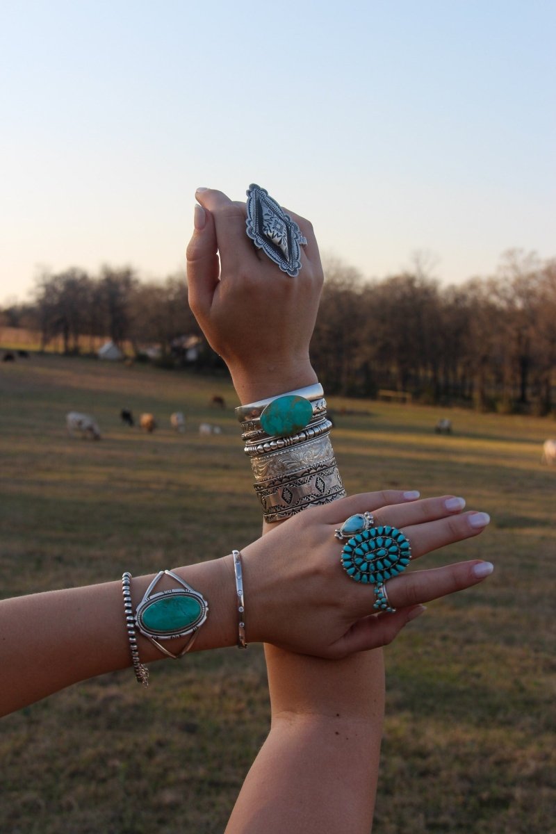 Meadow Turquoise Cluster Ring