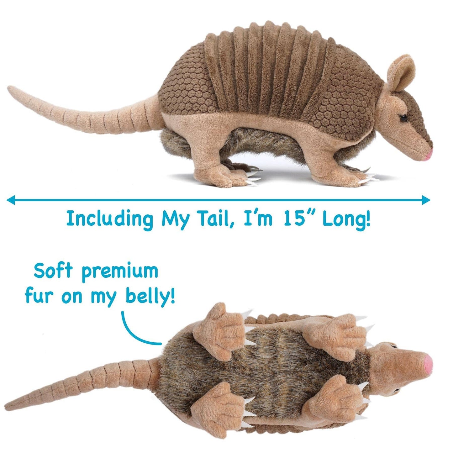 Mike the Texas Armadillo 10" Premium Plush — Western Critter (Quadruplet Story)