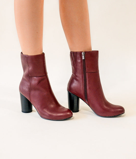 Millian Bootie in Wine