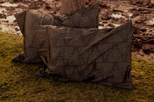 Mini Boot Stitch Satin Pillow Case