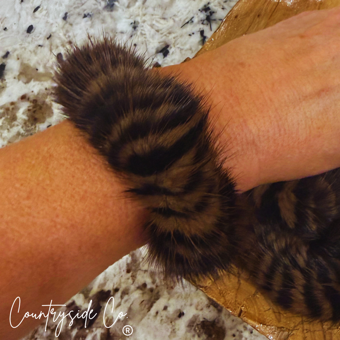 Mink Fur Scrunchy