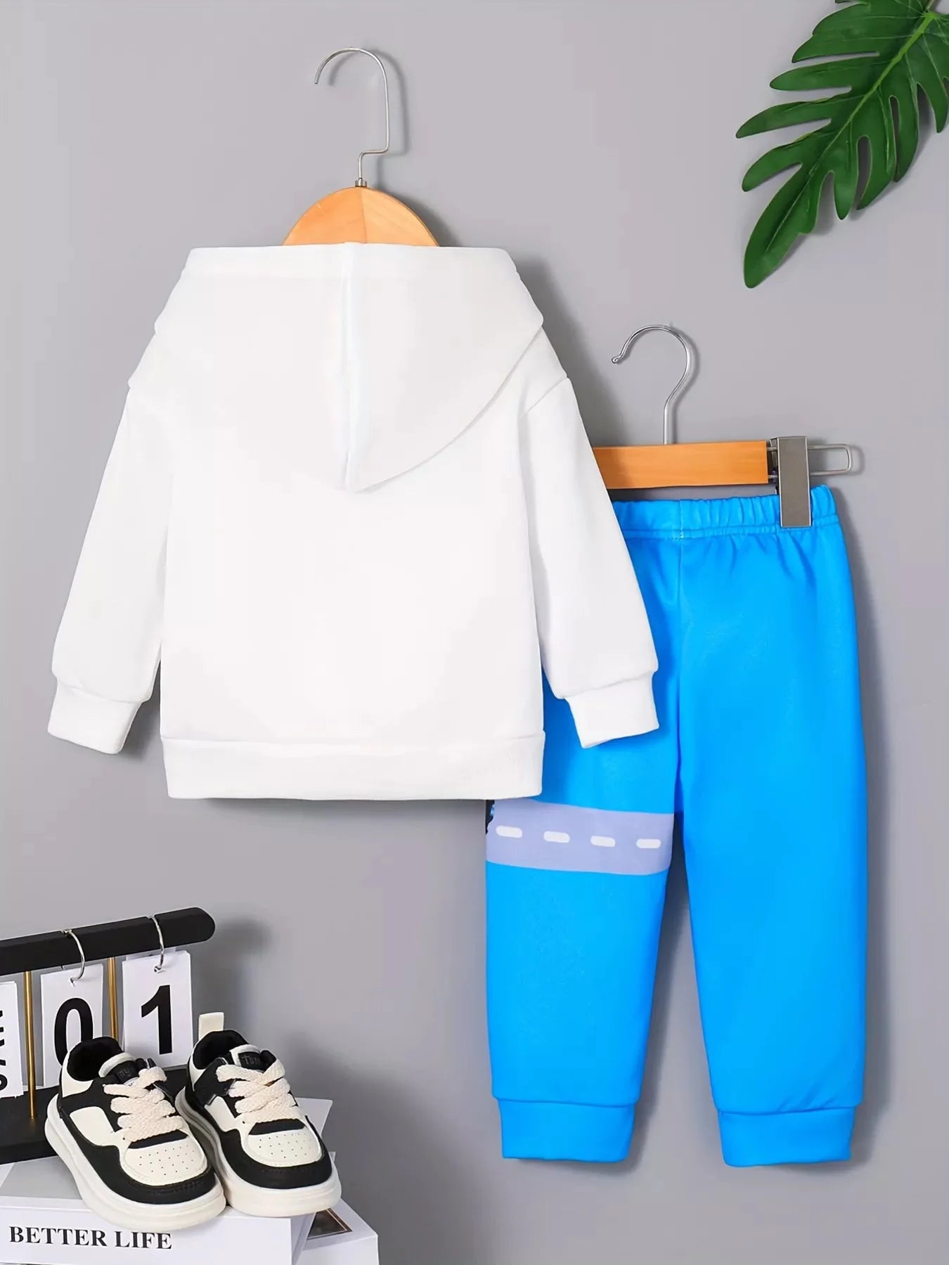 Monster Truck Graphic Hoodie & Pants Set - 6M - 3Y