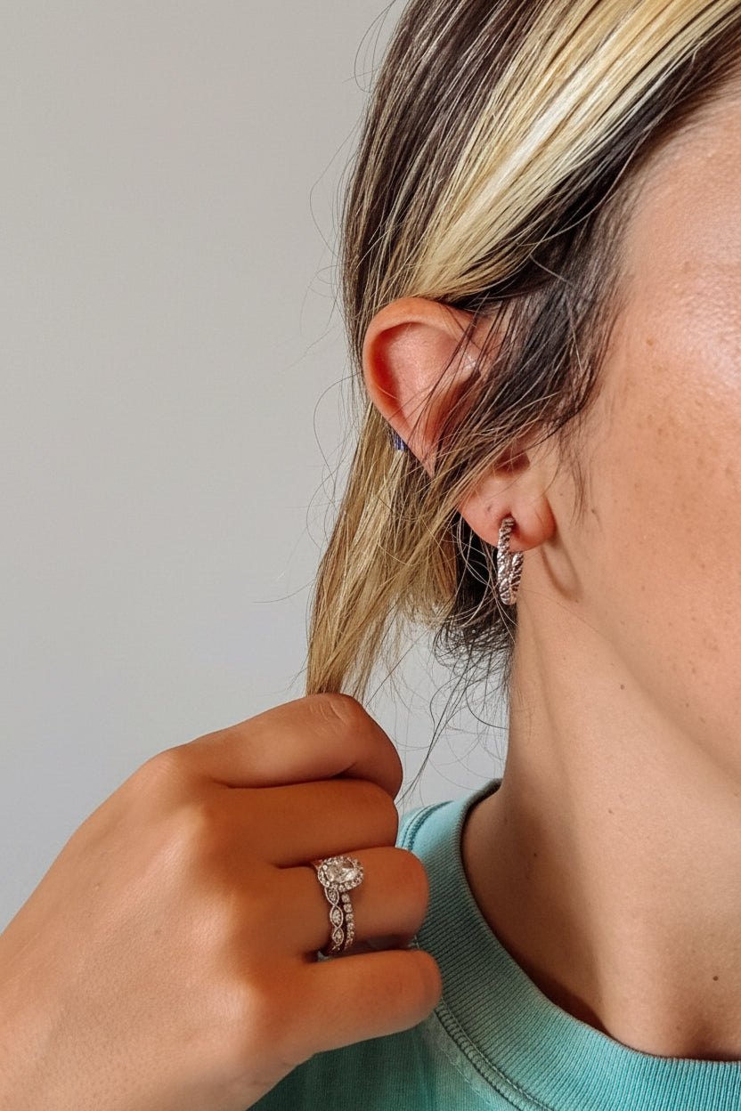 Moose Silver Hoops